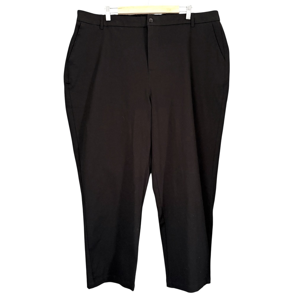 Lacey Chabert‎ Collection Women 2X Black Dress Pants Cotton Spandex Stretch Plus
